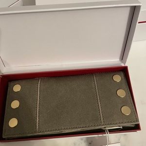 Pewter and Gold Hammitt new in box 110 wallet  SOLD ELSEWHERE  Thanks for lookin